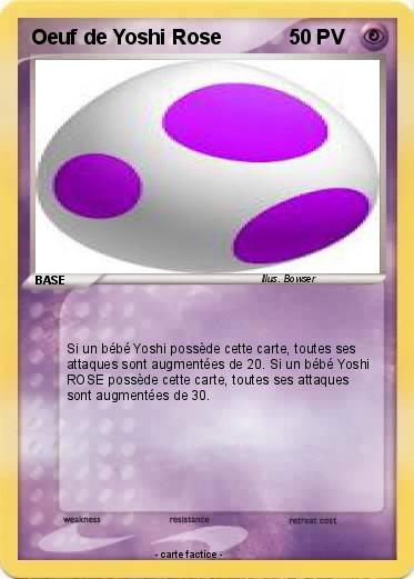 Pokemon Oeuf de Yoshi Rose