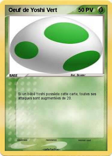 Pokemon Oeuf de Yoshi Vert