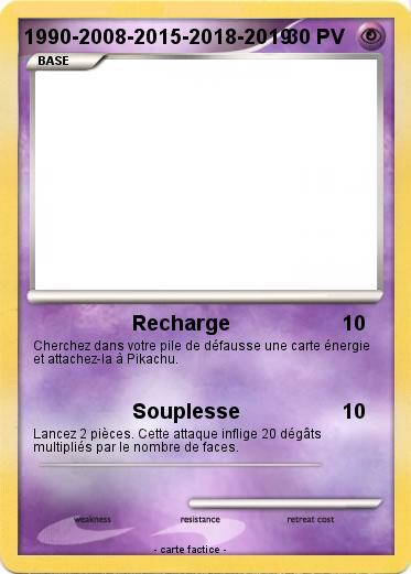 Pokemon 1990-2008-2015-2018-2019