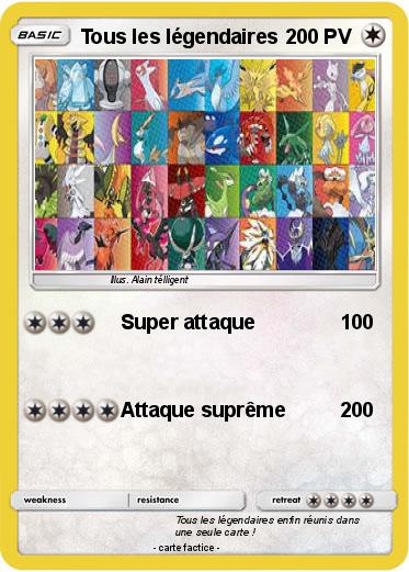 Pokemon Tous les légendaires