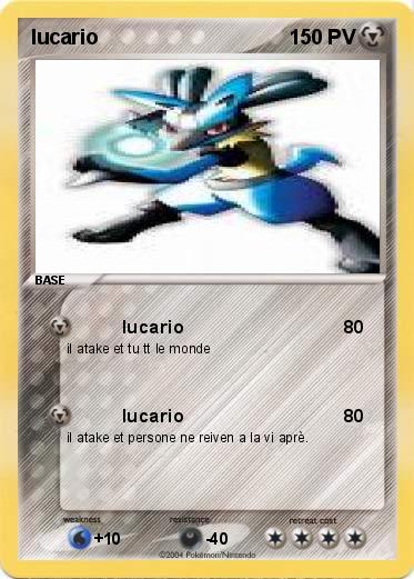 Pokemon lucario