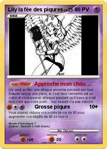 Pokemon Lily la fée des piqures