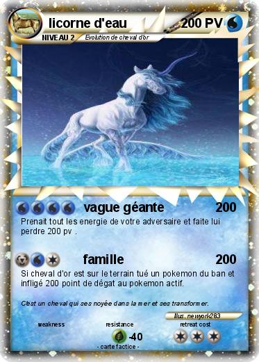 Pokemon licorne d'eau
