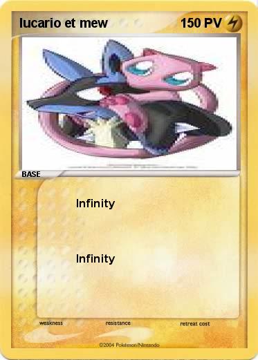 Pokemon lucario et mew                                    