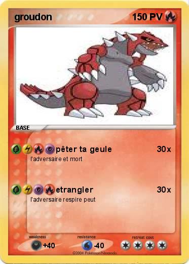 Pokemon groudon