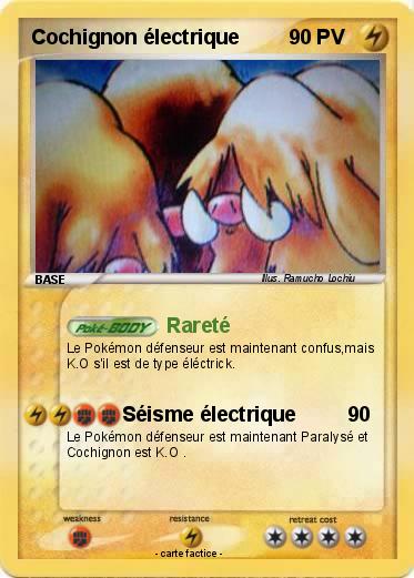 Pokemon Cochignon électrique
