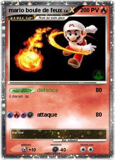 Pokemon mario boule de feux