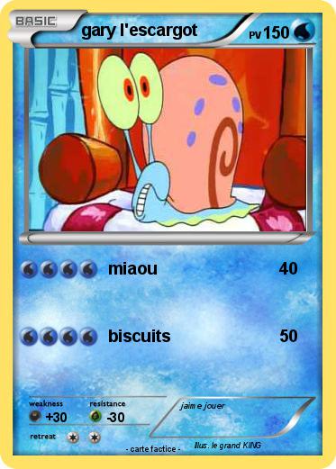 Pokemon gary l'escargot