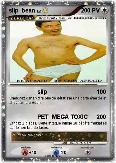 Pokemon slip  bean