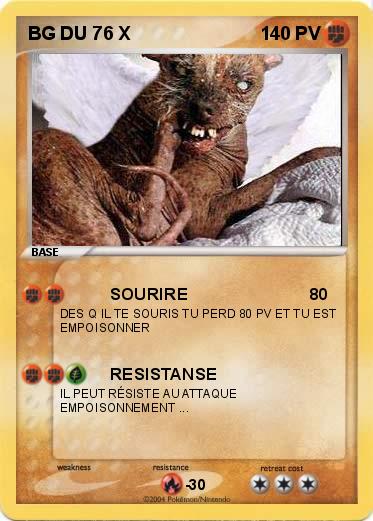 Pokemon BG DU 76 X                         