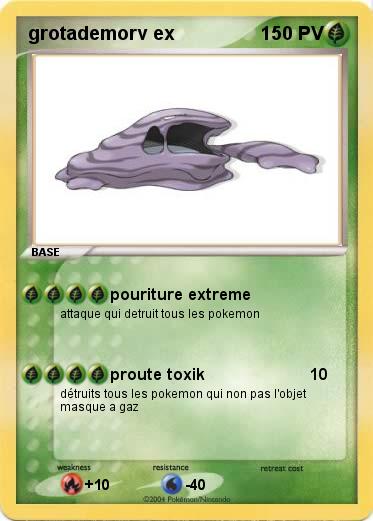 Pokemon grotademorv ex