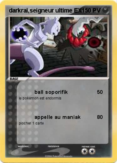 Pokemon darkrai,seigneur ultime EX