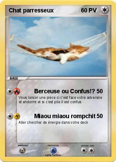 Pokemon Chat parresseux
