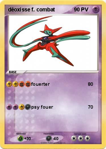 Pokemon déoxisse f. combat