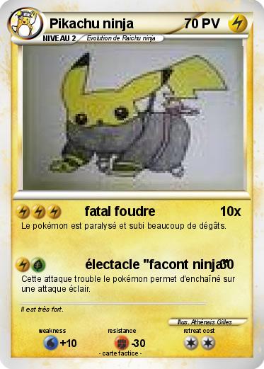 Pokemon Pikachu ninja