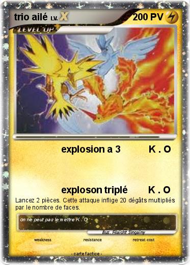 Pokemon trio ailé