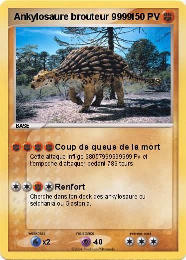 Pokemon Ankylosaure brouteur 9999