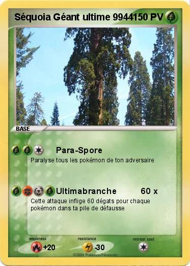 Pokemon Séquoia Géant ultime 9944