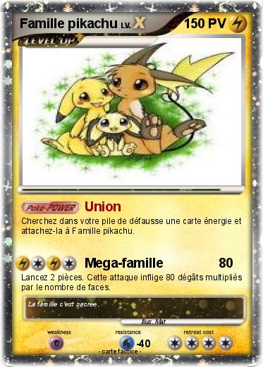 Pokemon Famille pikachu