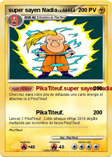 Pokemon super sayen Nadia