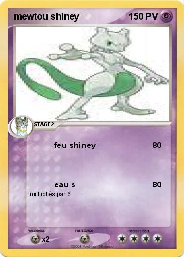 Pokemon mewtou shiney