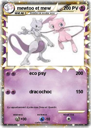 Pokemon mewtoo et mew