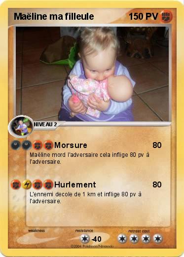 Pokemon Maëline ma filleule