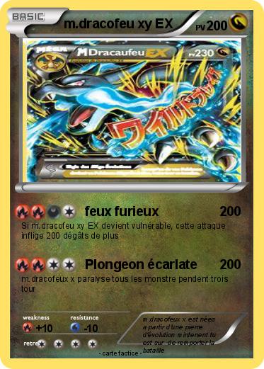 Pokemon m.dracofeu xy EX