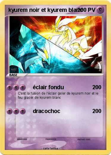 Pokemon kyurem noir et kyurem blanc
