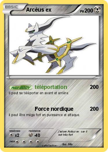 Pokemon Arcéus ex