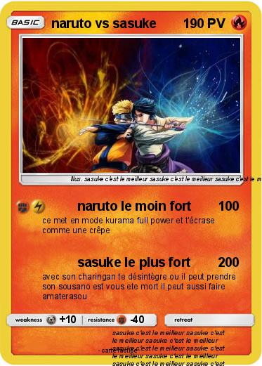 Pokemon naruto vs sasuke