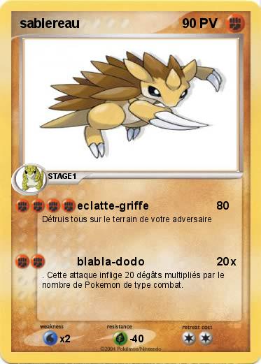 Pokemon sablereau