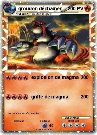 Pokemon groudon déchaîner