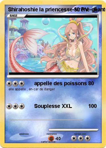 Pokemon Shirahoshie la priencesse-sirène-géante