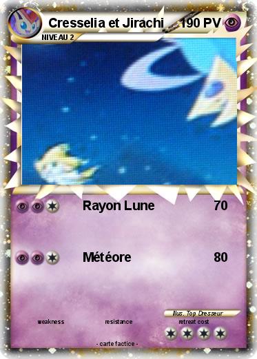Pokemon Cresselia et Jirachi