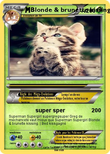 Pokemon Blonde & brunette kissing. | Bed kiss