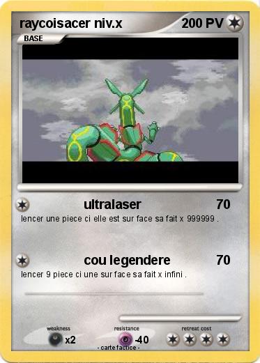 Pokemon raycoisacer niv.x