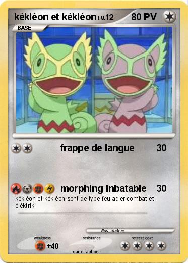 Pokemon kékléon et kékléon