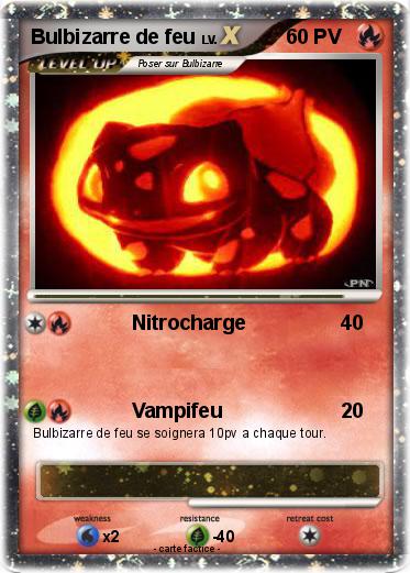 Pokemon Bulbizarre de feu