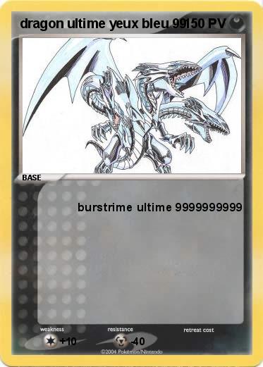 Pokemon dragon ultime yeux bleu 99