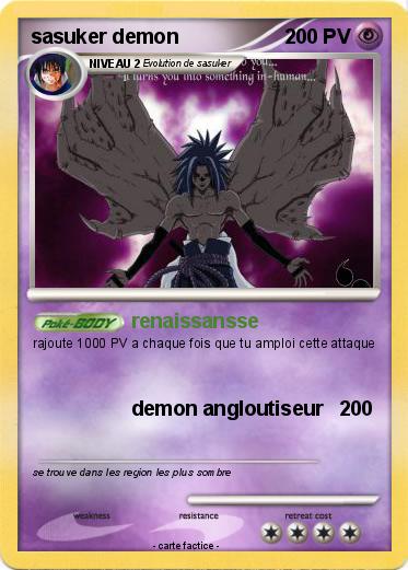 Pokemon sasuker demon