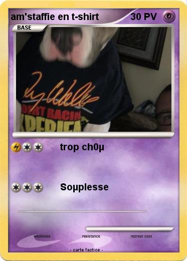 Pokemon am'staffie en t-shirt