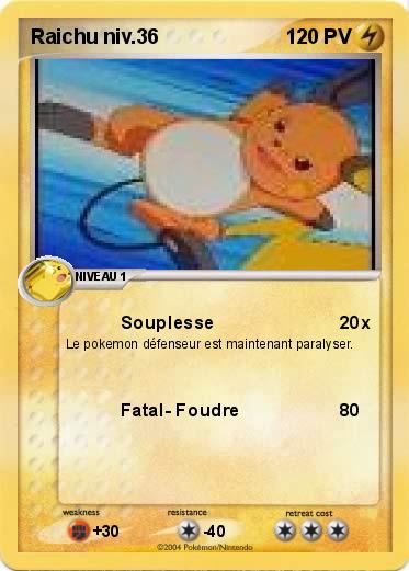 Pokemon Raichu niv.36