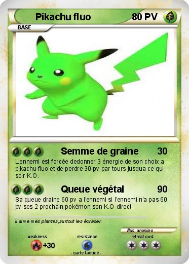 Pokemon Pikachu fluo