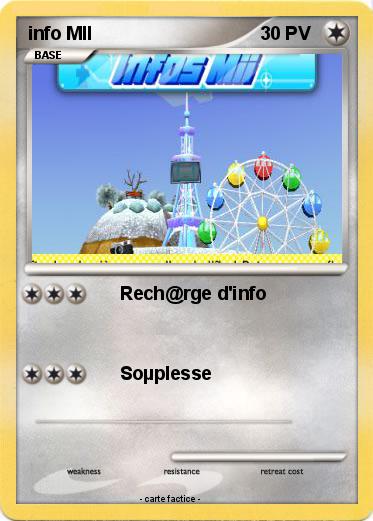 Pokemon info MII