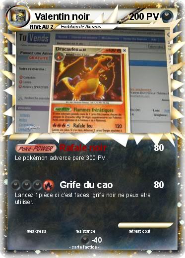 Pokemon Valentin noir