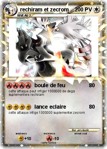 Pokemon rechiram et zecrom