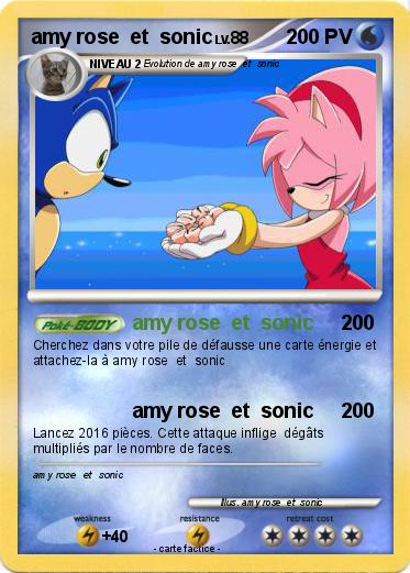 Pokemon amy rose  et  sonic
