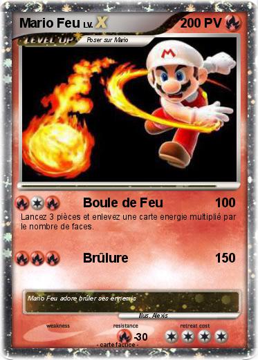 Pokemon Mario Feu