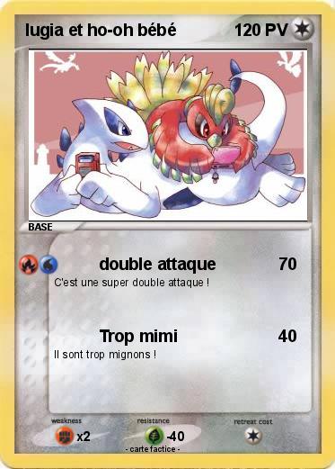 Pokemon lugia et ho-oh bébé